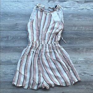Marc Striped Pink and White Romper